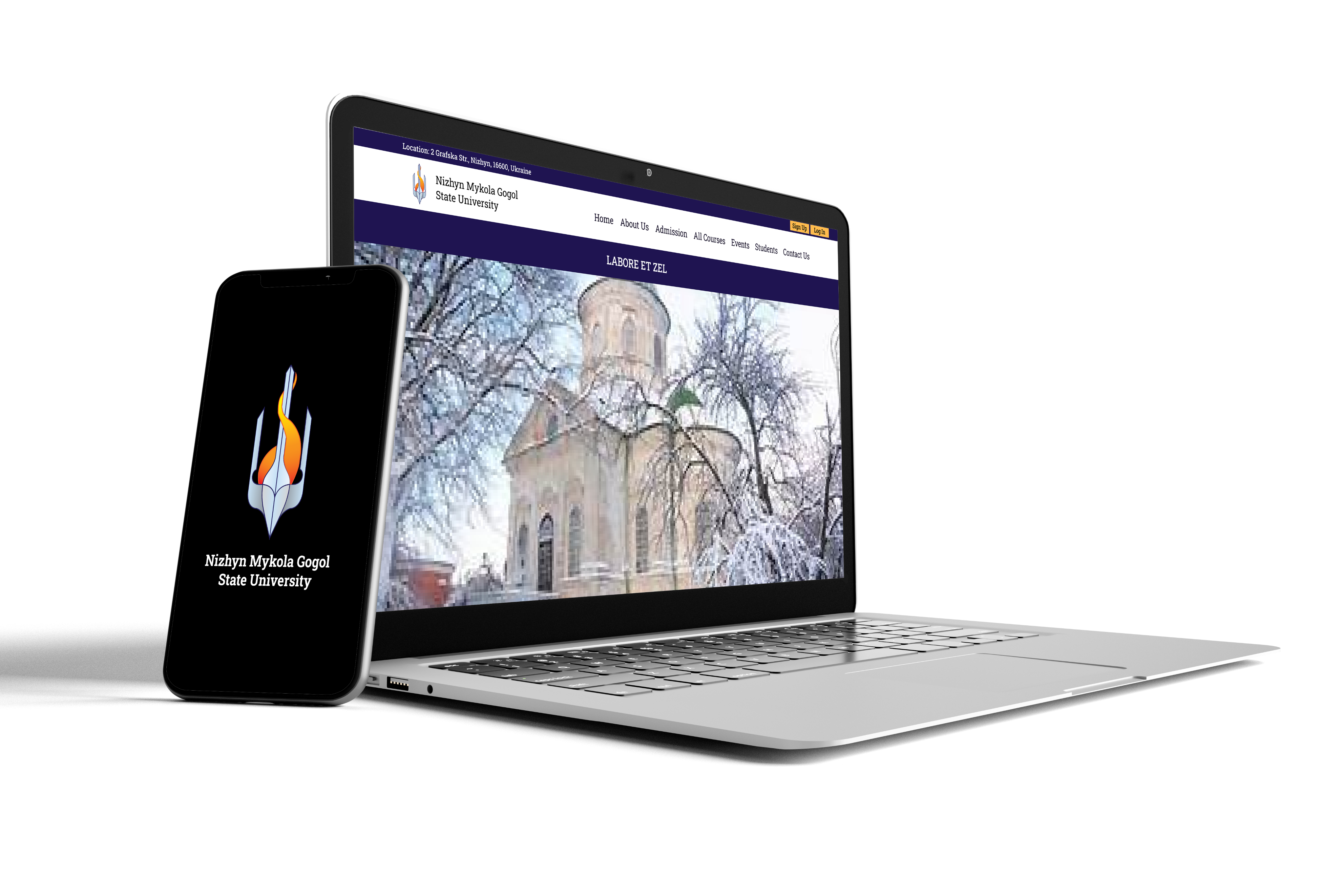 website mock up